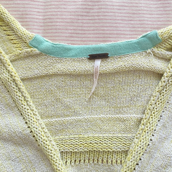 Free people lime cropped sweater - Picture 2 of 6